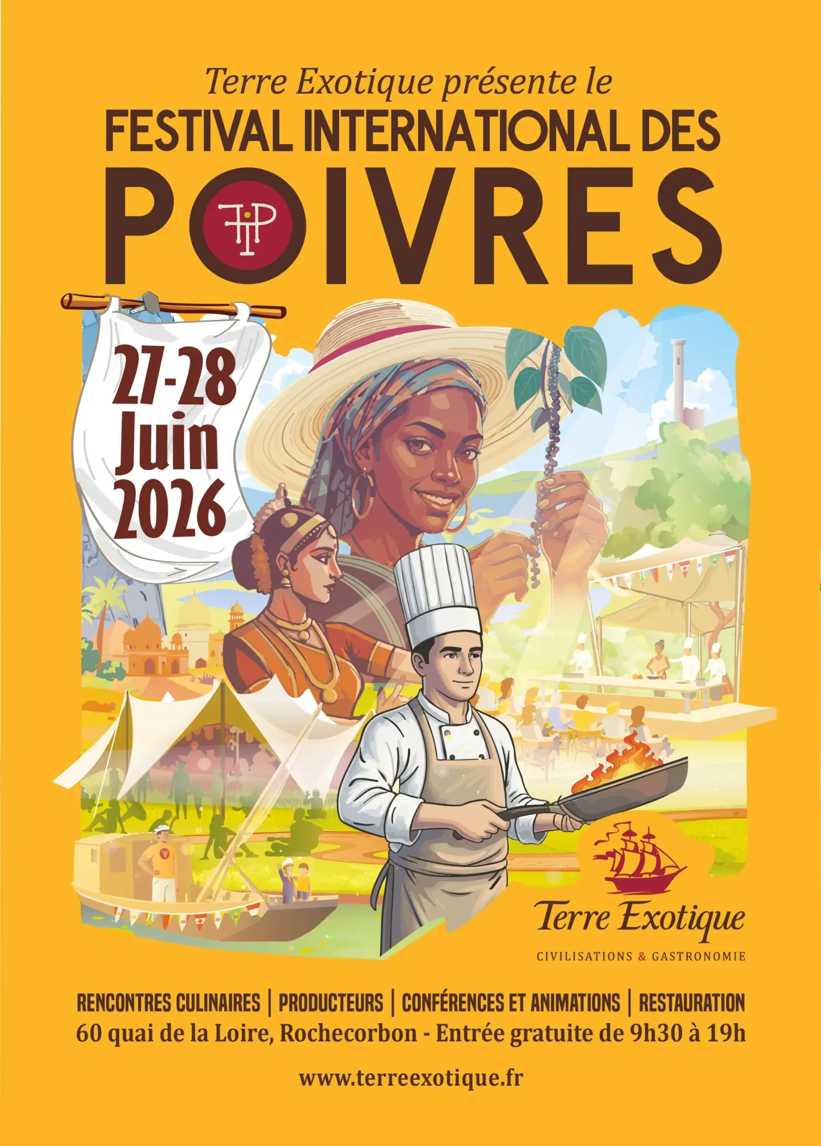 Le Festival International des Poivres à Rochecorbon